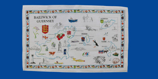 Bailiwick of Guernsey Tea Towel